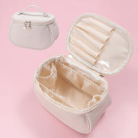 Bolsa de maquillaje, organizador de cosméticos con múltiples compartimentos para mujeres y niñas, artículos esenciales - details 4