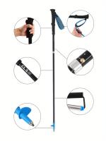 Polo De Trekking Telescópico, Polo De Aluminio 7075 Con Mango De Corcho, Cuatro Secciones, 1 unidad - details 6