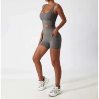 Conjunto de Yoga Sin Costuras para Mujeres Uniforme de Gimnasio de Entrenamiento Sujetador PIESS - details 17