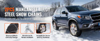 SucceBuy Cadenas de nieve Tracción de acero de aleación de manganeso para automóviles SUV Camiones - details 0