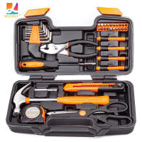 Llave de trinquete multifuncional 39 en 1 para reparación del hogar con caja de herramientas rosa para carpintería y electricidad - details 6