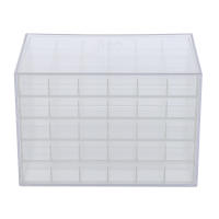 Caja de almacenamiento de 120 rejillas, suministros de Arte de uñas, organizador de secuencia de 5 capas - details 0