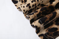 Pantalones Casuales Digitales con Estampado de Leopardo Cómodos y Cansados con Costura a Rayas de Otoño 2024 - details 7