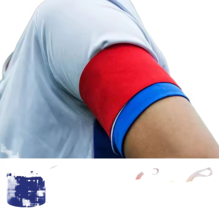 Brazalete de capitán de fútbol ajustable, brazaletes de fútbol de visibilidad antideslizante, brazaletes de equipo de elasticidad profesional - 1