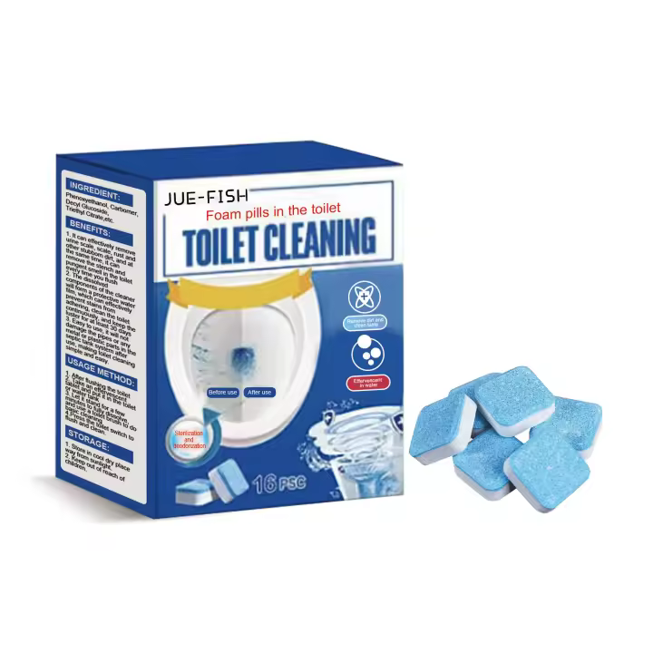 Tabletas de Limpieza de Inodoro Efervescentes 16pcs Ideal para Limpieza de Desperdicios y Olores - 1