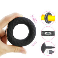 Anillo Vibrador de Silicona para Pene con Clítoris Juguetes Sexuales para Hombres Anillo de Retardo de Eyaculación Ajustable Largo Duración - details 0