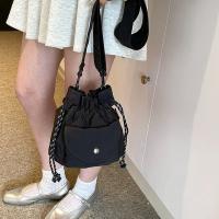 Bolso de hombro ligero y sencillo con bolsillo, bandolera Oxford para viaje, Mini bolso de gran capacidad con cordón, Unisex - details 4