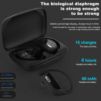 Auriculares Bluetooth para deporte de 6-8 horas de reproducción Micrófono HD Hi-Fi Súper Bajo inalámbrico Reducción de ruido - details 8