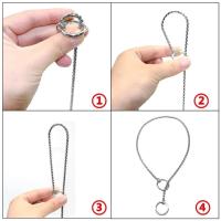 Collar de cadena de serpiente para mascotas, Gargantilla ajustable de acero inoxidable para entrenamiento de perros, Bulldog - details 2