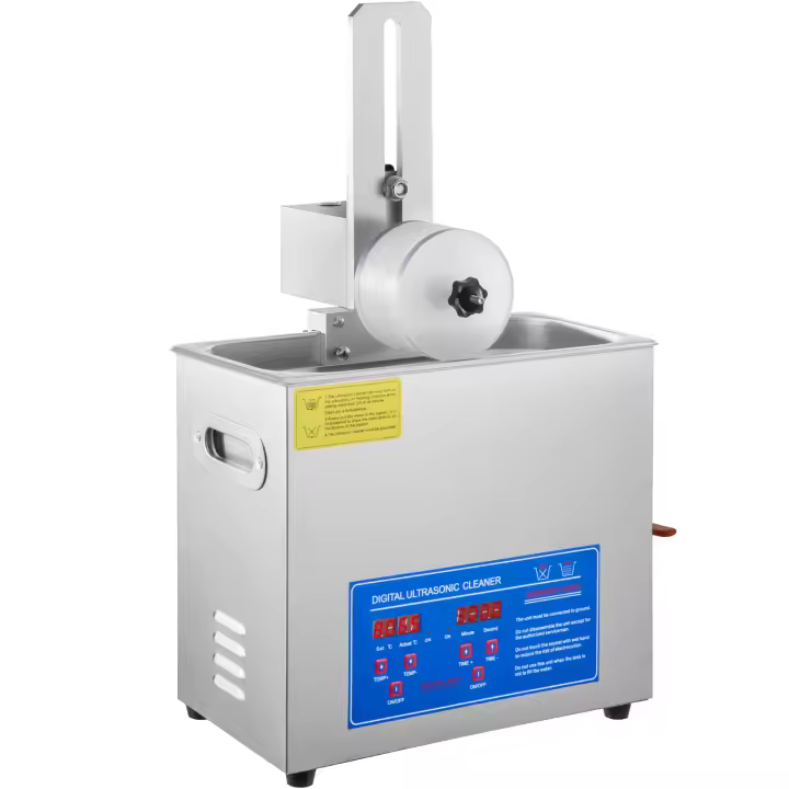 SucceBuy Máquina de limpieza de discos ultrasónica de 6 litros, juego completo con tendedero para una limpieza completa y eficiente - 1