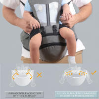Bolsa de canguro de tipo Horizontal con bolsillo de almacenamiento para bebé, portabebés, toalla trasera para recién nacido, mochila infantil - details 4