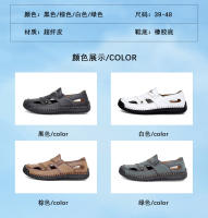 2025 nuevo verano Baotou sandalias de hombre transpirable Casual zapatos de playa huecos grandes - details 3