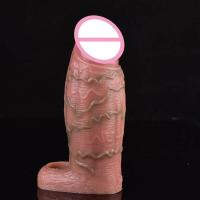 Extensor de manga realista Leten SXXY para hombres, alargamiento de pene, sensación de piel, juguetes sexuales para adultos, retraso de la eyaculación - details 14