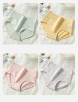 4 piezas Bragas de algodón de cintura alta para mujer, ropa interior moldeadora de cuerpo, transpirable, adelgazante, lencería femenina sólida - details 11
