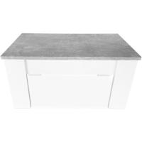 Mesa de Centro Elevable Estilo Blanco con Tapa 90 cm de Ancho x 50 cm de Fondo x 46, 57 cm de Altura Madera - details 12