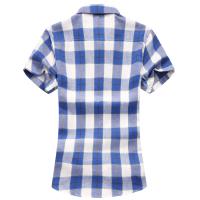 Camisa de Verano Casual para Hombres Cuello Cuadrado, Camisa de Oficina con Estilo, Moda de Piso, Talla 7XL - details 2