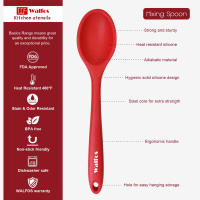 Cuchara de Silicona WALFOS para Pasteles y Sopas de Cocina con Mango Largo Utensilios de Cocina Material de Plástico y Cemento Forma de Cuchara - details 2