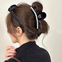 Elegante Horquilla de Perla Accesorio de Cabello de Moda para Mujeres Estilo Cangrejo de Corea - details 5