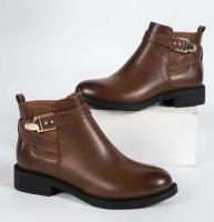 Nuevos botines de pantorrilla Chelsea Martin puntiagudos de cuero de moda para mujer - details 1