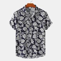 Camisa vaquera hawaiana para hombre, top de manga corta de secado rápido, ropa de vacaciones, entretenimiento en la playa, verano - details 8
