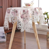 Mantel con borde bordado de brocado de alta calidad, mesa redonda pequeña, TV, lavado, cubierta para refrigerador, decoración navideña - details 1