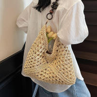 Popular Beach Vacation Nuevo bolso de hombro tejido versátil para mujer, bolso portátil. - details 0