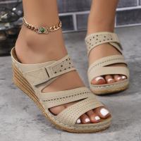 Zapatillas de tacón de cuña de verano para mujer - details 5