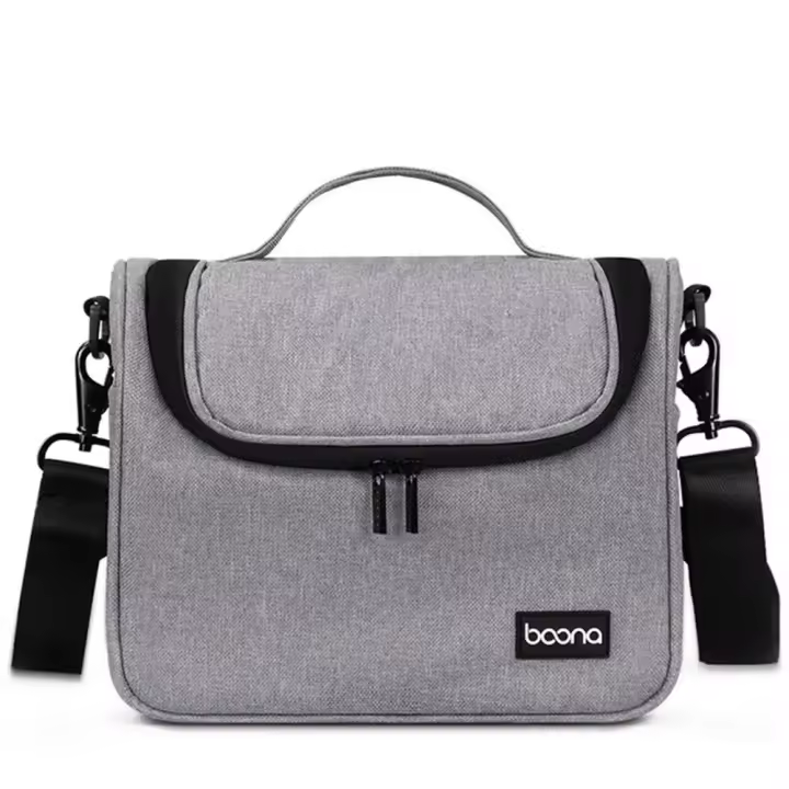 Bolsa para lentes, bolsas impermeables para cámaras, bolsa de almacenamiento de hombro, bolsas para cámaras Dslr negras, bolsas para cámaras digitales grises para cámara SLR - 1
