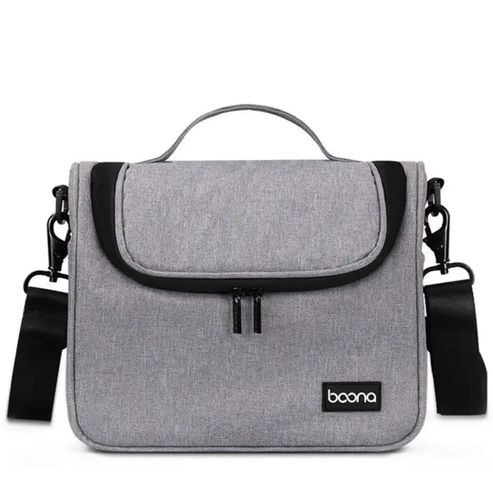 Bolsa para lentes, bolsas impermeables para cámaras, bolsa de almacenamiento de hombro, bolsas para cámaras Dslr negras, bolsas para cámaras digitales grises para cámara SLR - 1