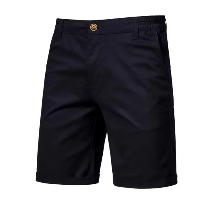 Nuevos Shorts De Verano 100% Algodón Para Hombres Cintura Elástica Estilo Casual Social Multicolor Pantalones De Playa - 1