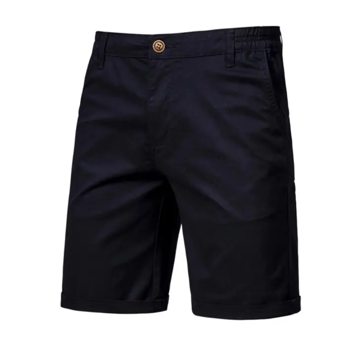 Nuevos Shorts De Verano 100% Algodón Para Hombres Cintura Elástica Estilo Casual Social Multicolor Pantalones De Playa - 1