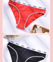 Ropa Interior de Algodón para Mujer, Cómoda Cintura, Baja Lencería de Color Sólido, Bragas Sexys, Moda de Verano, 3 Piezas - details 10