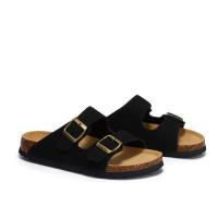 Sandalias planas de mujer con soporte para el arco, 2 hebillas ajustables, zapatos, suela de goma antideslizante - details 8