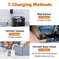 Generador Solar 151Wh AC 200W, Estación de Energía Portátil con Panel Solar Plegable de 18V 50W, Kit Completo de Batería para Camping. - details 6