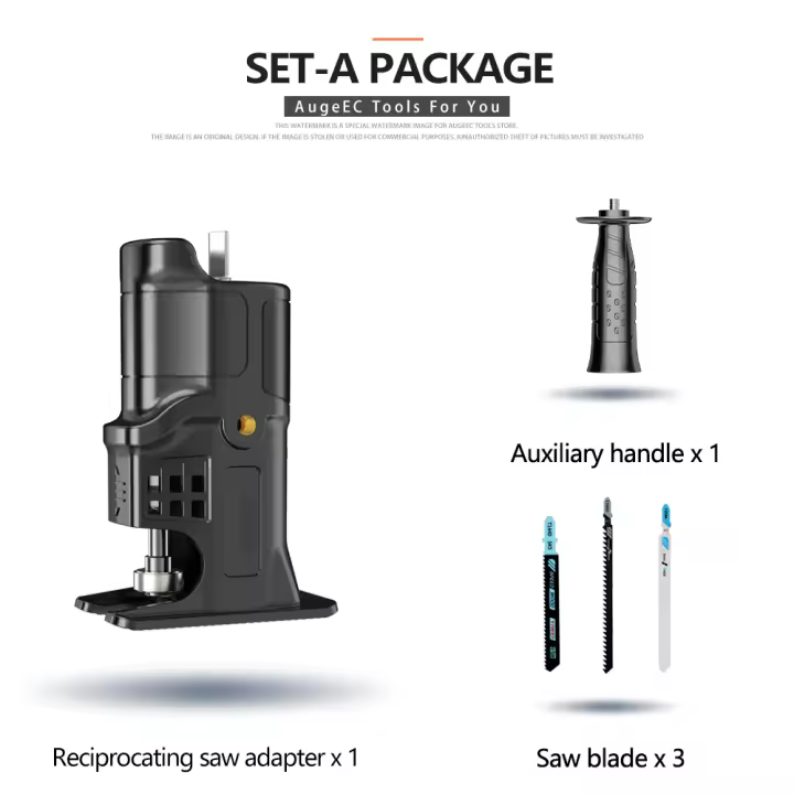 Adaptador de Sierra Recíproca Portátil para Taladro Eléctrico Herramienta de Corte de Madera y Metal con Refueling Automático Opcional - 1