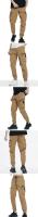 Pantalón cargo décontracté en algodón pour hommes, jogging de loisirs, pantalon multibolsillos, monocromo, documento de labranza, modo FJMens, automático, nuevo - details 3