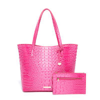Nuevo europeo y americano transfronterizo Amazon estación independiente portátil tote madre retro bolso de las mujeres multicolor Brahman patrón de cocodrilo - details 0