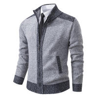 Otoño Invierno hombres comodidad cuello alto abrigo Casual moda al aire libre polar suéter grueso nuevo sólido comodidad mantener caliente Tops - details 3