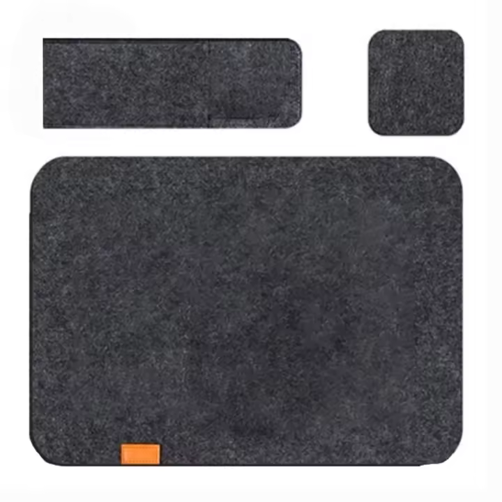 Tapete lavable para mesa de comedor, posavasos de fieltro aislante, Mantel Individual para cubiertos, bolsas de almacenamiento, alfombrilla antideslizante, almohadilla para vajilla, 3 unidades por juego - 1