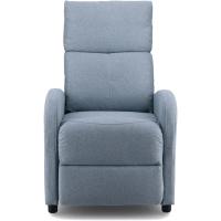 Butaca reclinable tapizada. Sillón con sistema de reclinación manual. Máximo confort. Entrega a domicilio. (Gris) - details 5