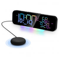 Despertador con Vibración Súper Fuerte Pantalla Digital LED Grande Luz Nocturna - details 0