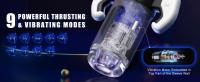 Leten Kushor masturbador masculino automático vagina de silicona realista 9 modos de succión mamada coño hombres masturbadores productos juguetes sexuales para adultos - details 2