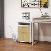 Mueble de Oficina Móvil con Cajón y Gabinete Soporte de Impresora con Ruedas Tamaño 40x35x60 cm - details 8