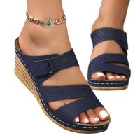Zapatillas de tacón de cuña de verano para mujer - details 0