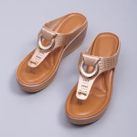 Sandalias de cuña romanas para mujer, zapatos de playa con plataforma informales, chanclas cómodas, verano, 2023 - details 14