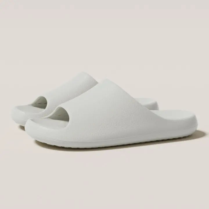 Patrón de cuero zapatillas de alta gama de las mujeres de verano nuevo hogar interior zapatillas frescas baño simple sandalias de baño desgaste exterior de los hombres - 1