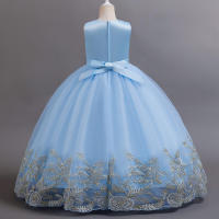 Vestido de princesa elegante de alta gama para niñas, ideal para presentaciones de piano infantiles. - details 9