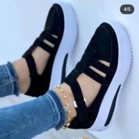 Zapatillas Deportivas para Mujer 2023 Verano Nuevo Malla Transpirable Diseño de Cuña Casual Talla Grande 43 Antideslizante Aptas para Mujer - details 1