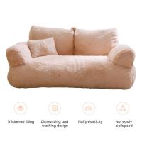 Sofá suave y cómodo para mascotas, cama extraíble y lavable, nido de felpa antideslizante, cojín decorativo para dormir para gatos, suministros para mascotas, 1 Juego - details 20