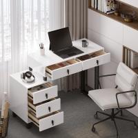 Maquillaje de Alto Brillo con Encimera 2 Cajones y 1 Cómodo Mara y Metal Mueble de Dormitorio Morno - details 10